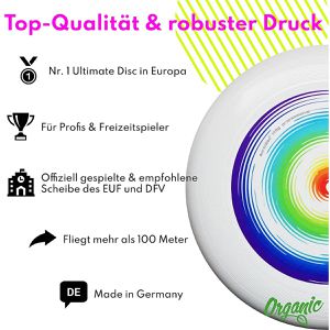 Produktbild für Wurfscheibe eurodisc Ultimate Rainbow Organic