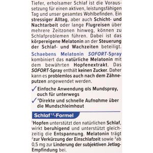 Produktbild für Melatonin Schaebens Sofort Spray, 30 ml für 115 Nächte