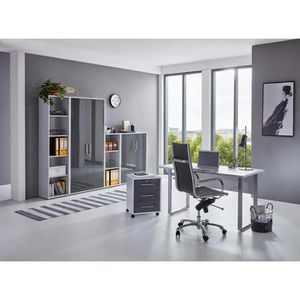 lichtgrau Büromöbel-Set – – AG Böttcher günstig kaufen