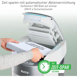 Produktbild für Aktenvernichter Leitz 8042 IQ OptiMax Autofeed Office 300