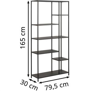 Produktbild für Bücherregal AC-Design Newcastle, schwarz