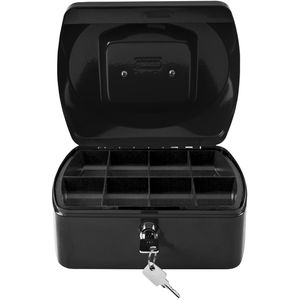 Produktbild für Geldkassette Idena 6 Zoll, 50025, Zylinderschloss