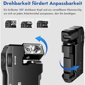 Produktbild für Taschenlampe Wuben G5 LED, aufladbar, schwarz