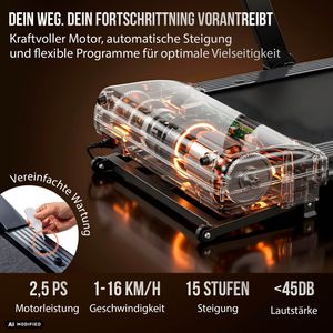 Produktbild für Laufband Christopeit TM 3000 S, mit automatischer Steigung