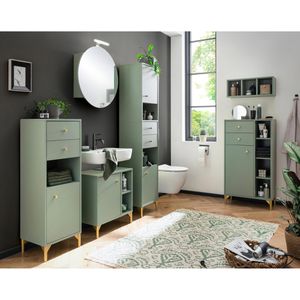Produktbild für Badschrank Schildmeyer Ando 154267, mit 4 Füßen, pistazie