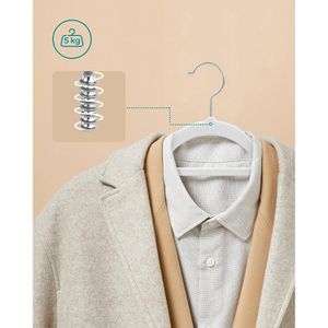 Produktbild für Kleiderbügel Songmics CRF020W02, aus Kunststoff