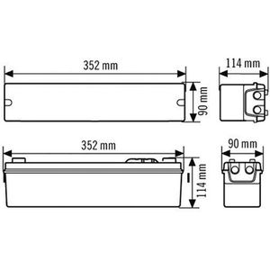 Produktbild für Notbeleuchtung Esylux SLA EL, Fluchtwegleuchte, LED mit Akku