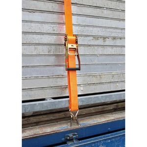 Produktbild für Spanngurt Kerbl 37144, orange, mit Haken &amp; Ratsche
