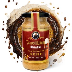Produktbild für Senf Altenburger Benediktiner Weissbier Hausmacher Senf körnig