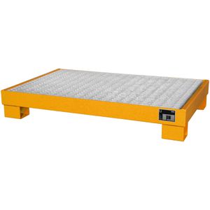 Auffangwanne BAUER AW 60-3/M, orange, aus Stahl
