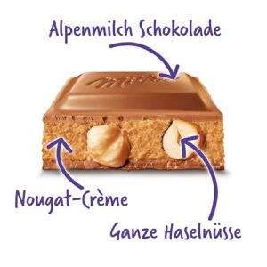 Produktbild für Tafelschokolade Milka Nuss &amp; Nougat-Crème