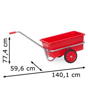 Produktbild für Handwagen Fetra 6101V, mit Kasten, verzinkt