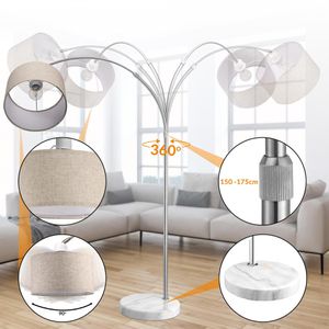 Produktbild für Stehlampe Monzana 109353, beige, 150-175 cm
