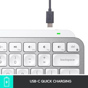 Produktbild für Tastatur Logitech MX Keys Mini Pale Gray