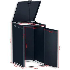 Produktbild für Mülltonnenbox Metzler MMB-3-4X, Metall