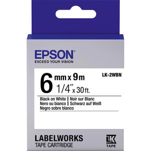 Produktbild für Schriftband Epson LK-2WBN, 6mm
