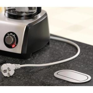 Produktbild für Einbausteckdose Böttcher-AG mit 2 m Kabel, versenkbar