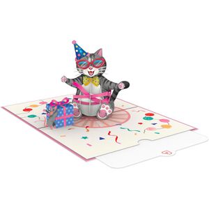 Produktbild für Geburtstagskarte papercrush 3D Geburtstagskatze