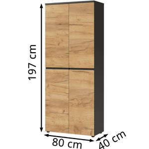 Produktbild für Aktenschrank Germania Lissabon, 4266-549 aus Holz