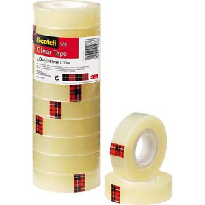 Klebeband Scotch 508, Clear Tape, 15mm x 33m