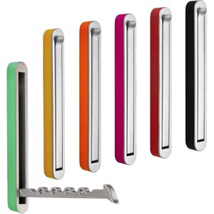 Produktbild für Garderobenhaken SO-TECH Harz, 120813, chrom matt / pink
