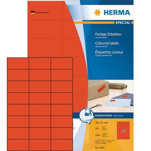 Universaletiketten Herma 4407 Special, rot