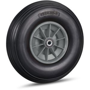 Schubkarrenrad Relaxdays 4.00-6, pannensicher Vollgummi