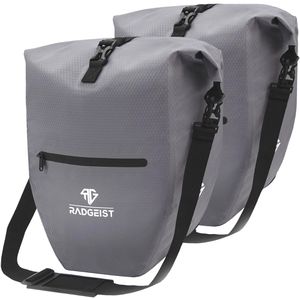 Produktbild für Gepäckträgertasche Radgeist RG-PB-GR-SET-06, grau, 56 Liter