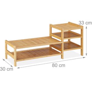 Produktbild für Monitorständer Relaxdays 10039875, Bambus