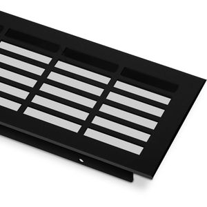 Lüftungsgitter SO-TECH 123912, schwarz, Aluminium