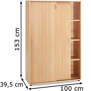 Produktbild für Schiebetürenschrank Möbelpartner Serie 4000, Holz