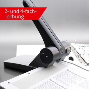 Produktbild für Locher Novus B 265, 025-0266, schwarz/grau