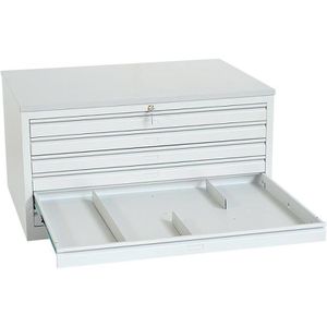 Produktbild für Planschrank Lüllmann 565110, lichtgrau, DIN A1