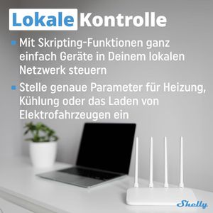Produktbild für Stromzähler Shelly Pro 3 EM 400A, WLAN, digital