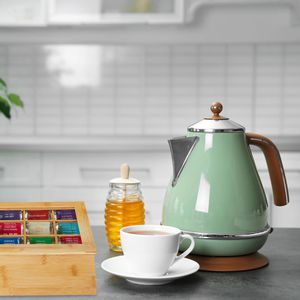 Produktbild für Teebox Relaxdays 10032112, für Teebeutel, natur, aus Bambus