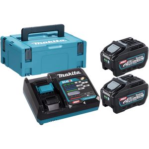 Makita Werkzeugakku 2 & Ladegerät 5,0Ah, Koffer Source-Kit Power Böttcher Akkus, XGT, / 191V35-5, – 40V, 40V AG