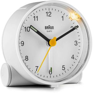 Produktbild für Wecker Braun BC01W weiß, analog