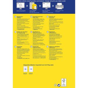 Produktbild für Rückenschilder Zweckform L4756-25, weiß