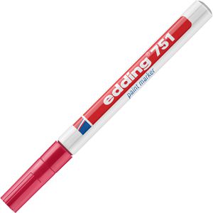 Produktbild für Lackmarker Edding 751, rot