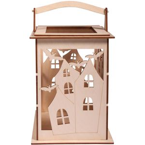 Produktbild für Laterne Rayher 62895505, Holzlaterne Fledermaus, braun, indoor