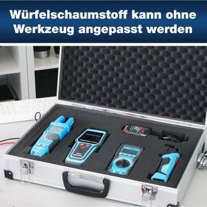 Produktbild für Transportkoffer PeakTech P 7270, abschließbar, aus Aluminium
