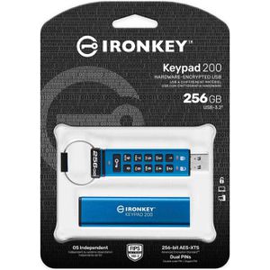 Produktbild für USB-Stick Kingston IronKey Keypad 200, 256 GB
