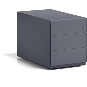 Produktbild für Rollcontainer Bisley Note, aus Metall, anthrazit