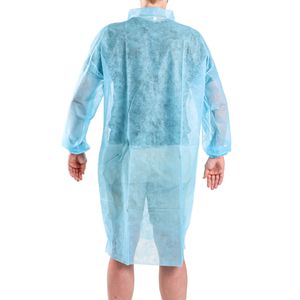 Produktbild für Schutzkittel Arnomed PROTECT PP Besucherkittel, blau