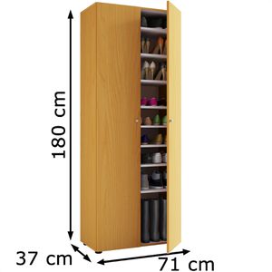Produktbild für Schuhschrank VCM Vandol l, buche