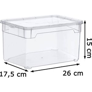 Produktbild für Aufbewahrungsbox Rotho Clearbox Multimedia, 5L