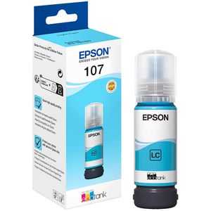 Produktbild für Tinte Epson 107, C13T09B540 cyan hell
