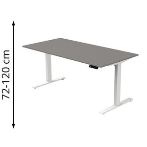 Schreibtisch Kerkmann Move 3, graphit / weiß