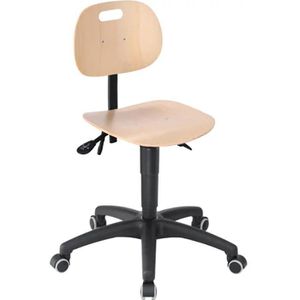 Produktbild für Arbeitsstuhl meychair PW1-TR-B, buche
