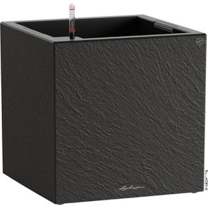 Übertopf Lechuza CANTO Slatestone 40 low, graphit, 40x40x40cm